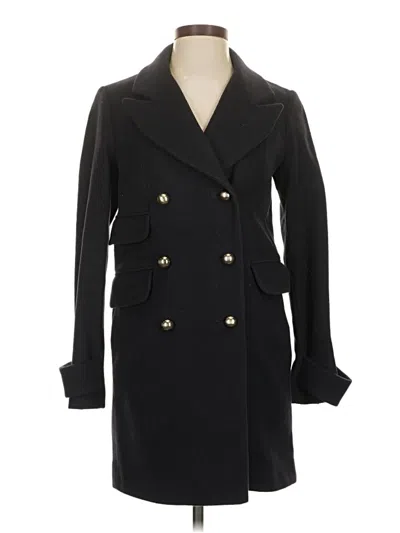 Pre-owned Lk Bennett Wool Coat In Black