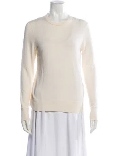 Pre-owned Lk Bennett Wool Crew Neck Sweater In Neutral