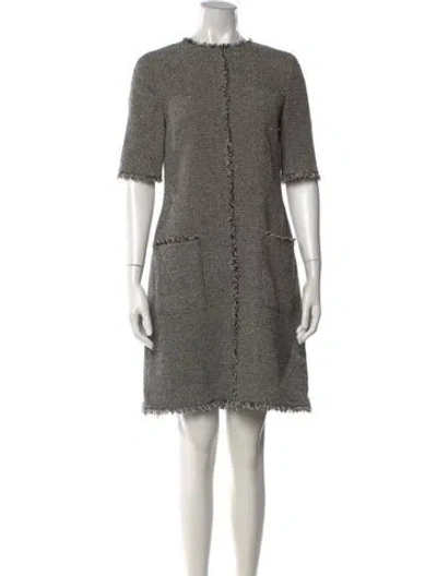 Pre-owned Lk Bennett Wool Knee-length Dress In Grey