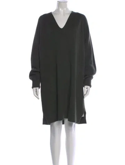 Pre-owned Lk Bennett Wool Midi Length Dress In Green