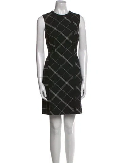 Pre-owned Lk Bennett Wool Mini Dress In Black
