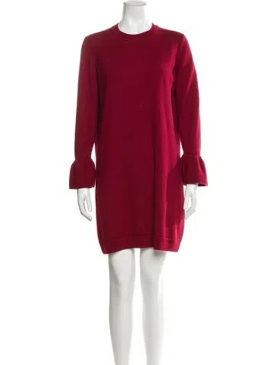 Pre-owned Lk Bennett Wool Mini Dress In Pink