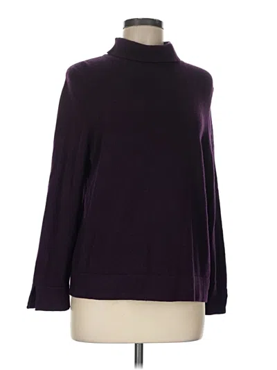 Pre-owned Lk Bennett Wool Pullover Sweater In Purple