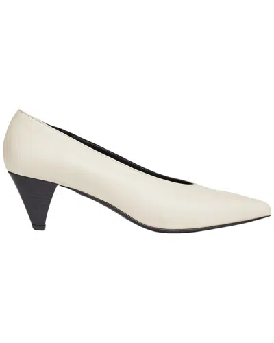 Lk Bennett Zayla Leather Pump In White