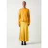 Lk Bennett Zoe Wool-blend Knitted Top In Yellow