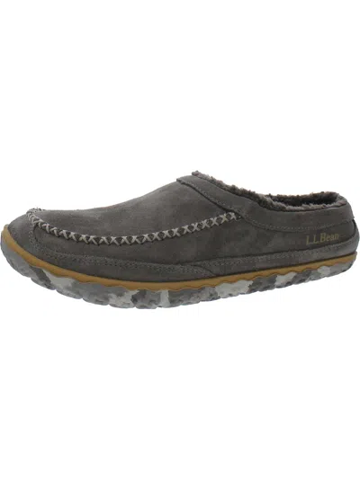 Ll Bean Mens Cushioned Footbed Scuff Slippers In Multi