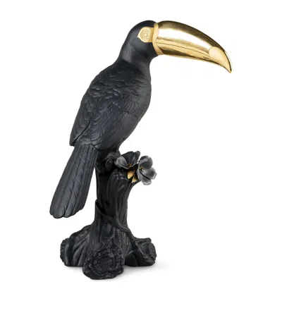 Lladrò Boldblack Toucan Figurine In Black