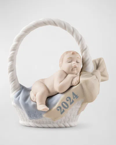 Lladrò Born In 2024 Boy Figurine In Blue