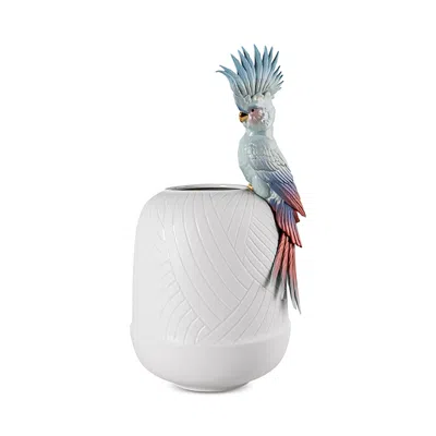 Lladrò Cockatoo Vase In Multi