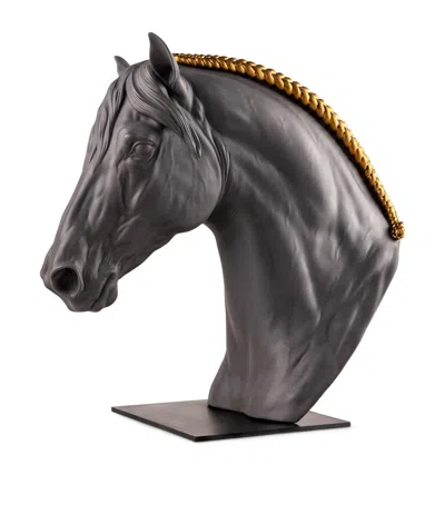 Lladrò Equinus Horse Bust In Black