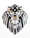 Lladrò Lion Mask In Black Gold