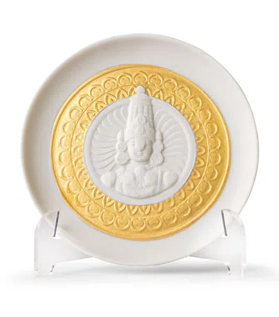 Lladrò Lord Balaji Decorative Plate In White