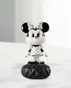 Lladrò Minnie Mouse Sculpture In Black And White In Blackwhite