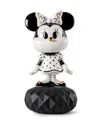 Lladrò Minnie Mouse Sculpture In Black And White In Multi