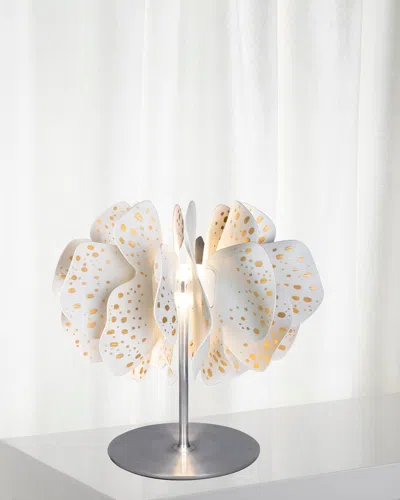 Lladrò Nightbloom White Gold Table Lamp In Neutral