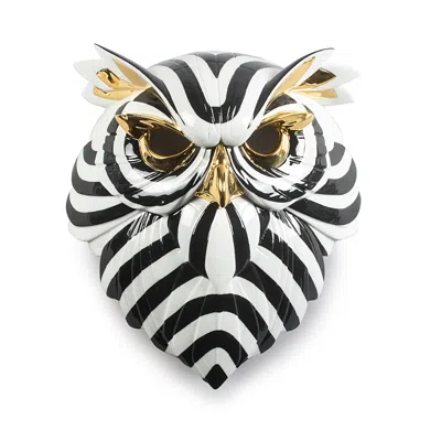 Lladrò Owl Mask, Black-gold