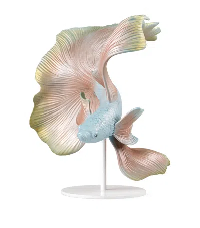 Lladrò Porcelain Betta Fish Left Ornament In Multi