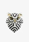 Lladrò Porcelain Owl Mask In Monochrome