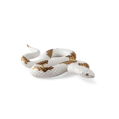 Lladrò Snake, White-copper