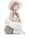 Lladrò Spring Has Come Girl Sculpture In Weiss