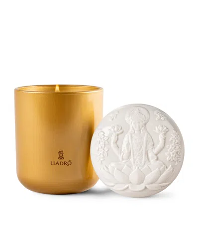 Lladrò Sweet Memories Goddess Lakshmi Candle In Gold