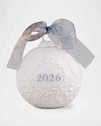 Lladrò 2026 Christmas Ball Ornament In White