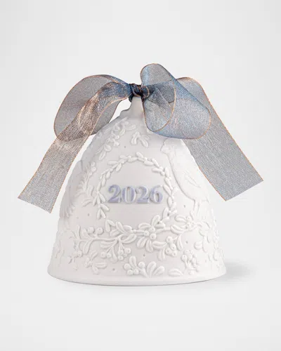 Lladrò 2026 Christmas Bell Ornament In White