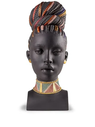 Lladrò Africani Porcelain Sculpture In Black