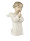 Lladrò Angel Praying Sculpture In White