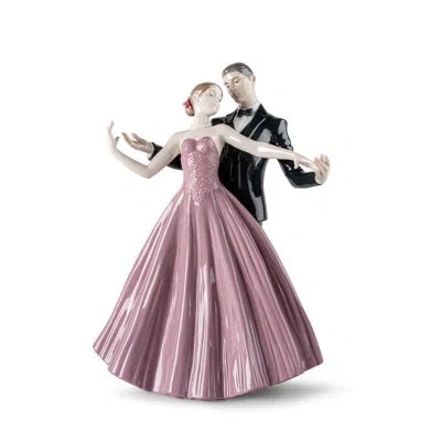 Lladrò Anniversary Waltz In Black,white,purple