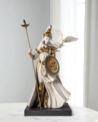 Lladrò Myths Athena Porcelain Sculpture In Gold