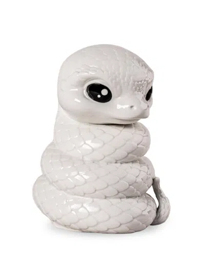 Lladrò Baby Animals Snake Porcelain Figurine In White