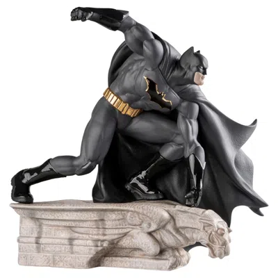 Pre-owned Lladrò Batman Sculpture. Limited Edition In Black