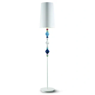Lladrò Belle De Nuit 71.26" Led Floor Lamp In White,blue