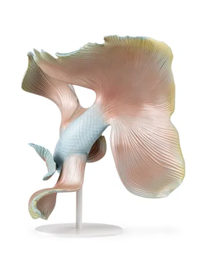 Lladrò Betta Fish Porcelain Sculpture In Rosa