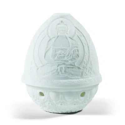 Lladrò Buddha Lithophane 4.72" Novelty Light In White