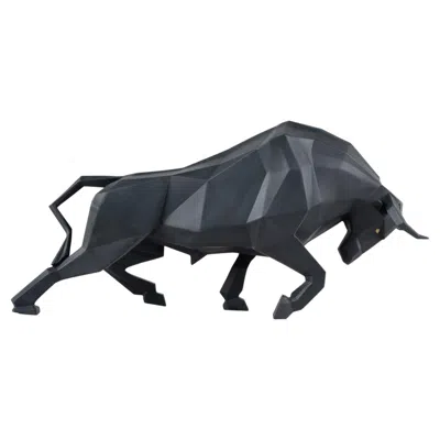 Pre-owned Lladrò Bull 'matte Black'