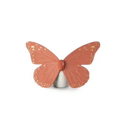 Lladrò Butterfly Figurine In Coral