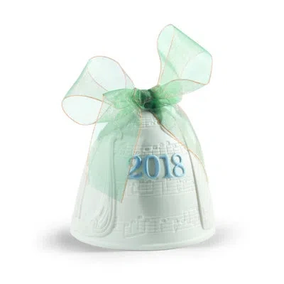Lladrò Christmas Bell Figurine In Blue