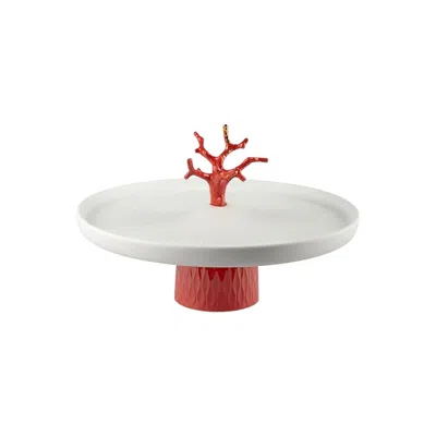 Pre-owned Lladrò Coral Centerpiece In Red