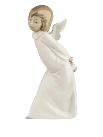 Lladrò Curious Angel Sculpture In White