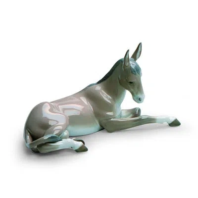 Lladrò Donkey Figurine In Beige