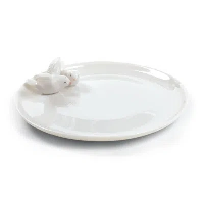 Lladrò Doves 4" Bread And Butter Plate In White