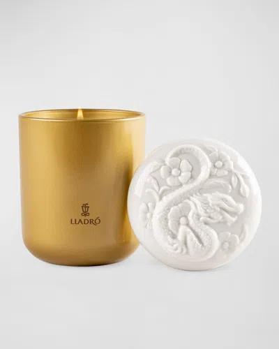 Lladrò Dragon Candle - Redwood Fire In Gold