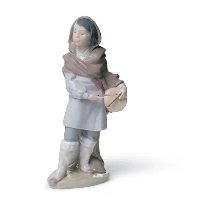 Lladrò Drummer Boy Figurine In Gray
