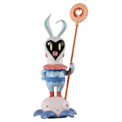 Pre-owned Lladrò Dulk Soul Rider Limited Edition Surreal Nature Art Porcelain Sculpture In Gray