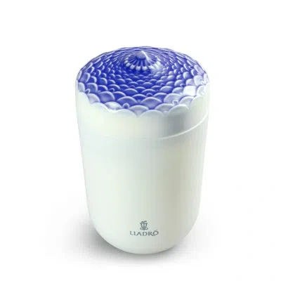 Lladrò Echoes Of Nature A Secret Orient Scented Jar Candle In White;purple