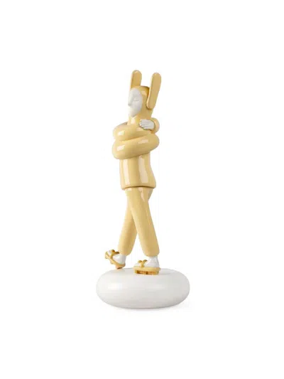 Lladrò Embraced Porcelain Sculpture In Yellow