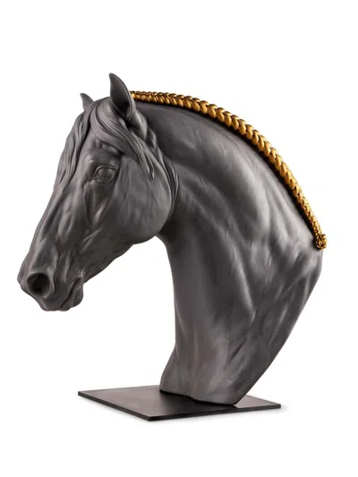 Lladrò Equinus Porcelain Bust In Black