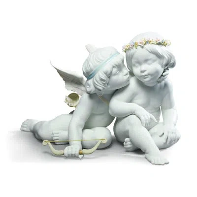 Lladrò Eros And Psyche Figurine In White